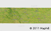 Satellite Panoramic Map of the area around 48° 30' 27" N, 97° 40' 30" W