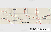Shaded Relief Panoramic Map of the area around 48° 30' 27" N, 97° 40' 30" W