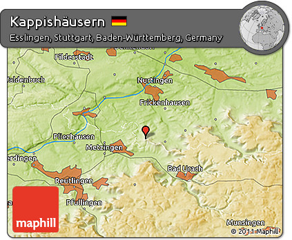 Physical 3D Map of Kappishäusern