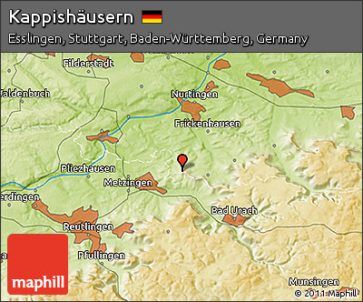 Physical 3D Map of Kappishäusern