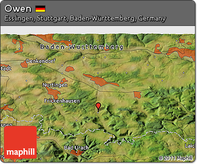Satellite 3D Map of Owen