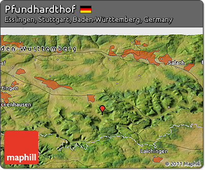 Satellite 3D Map of Pfundhardthof