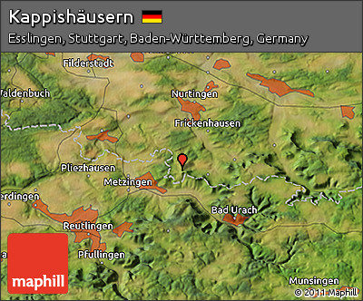 Satellite 3D Map of Kappishäusern