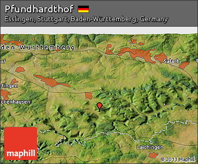 Satellite 3D Map of Pfundhardthof