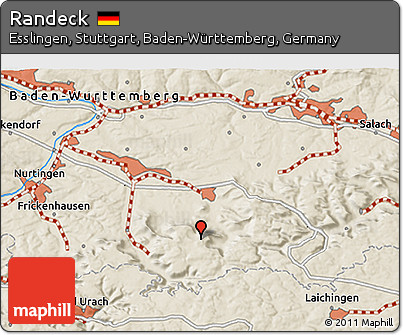 Shaded Relief 3D Map of Randeck
