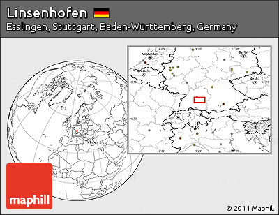 Blank Location Map of Linsenhofen