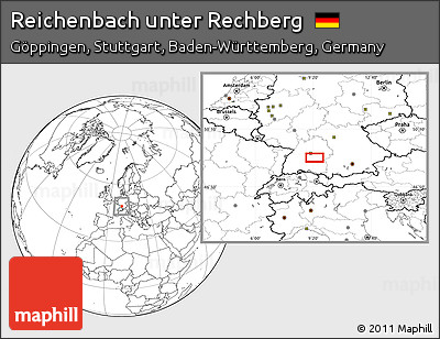 Blank Location Map of Reichenbach Unter Rechberg