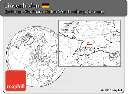 Blank Location Map of Linsenhofen