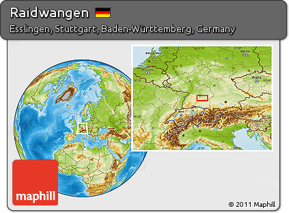 Physical Location Map of Raidwangen