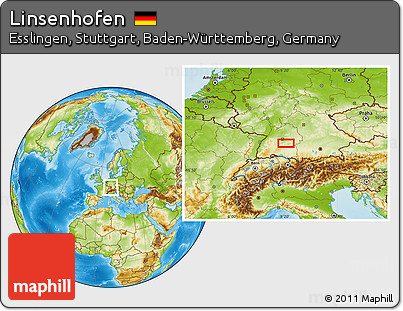 Physical Location Map of Linsenhofen