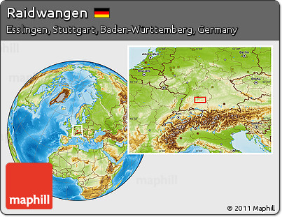 Physical Location Map of Raidwangen