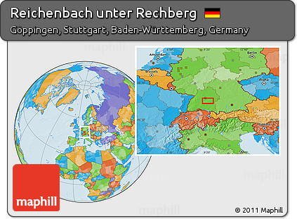 Political Location Map of Reichenbach Unter Rechberg