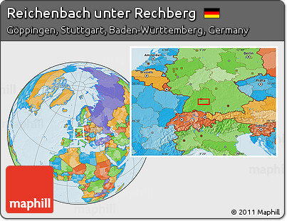 Political Location Map of Reichenbach Unter Rechberg