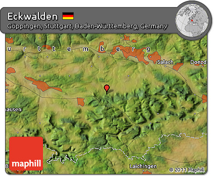 Satellite Map of Eckwälden