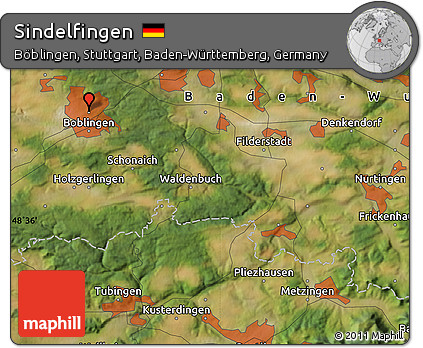 Satellite Map of Sindelfingen