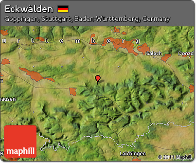 Satellite Map of Eckwälden