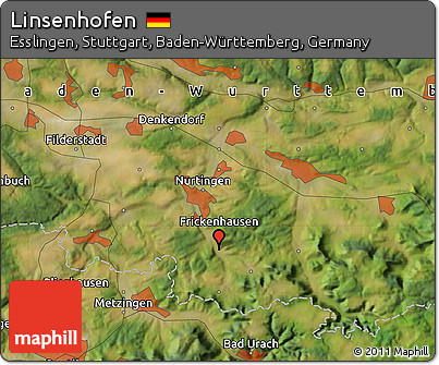 Satellite Map of Linsenhofen