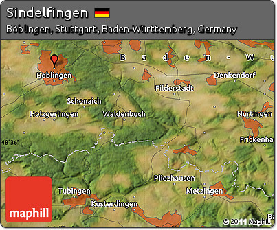 Satellite Map of Sindelfingen