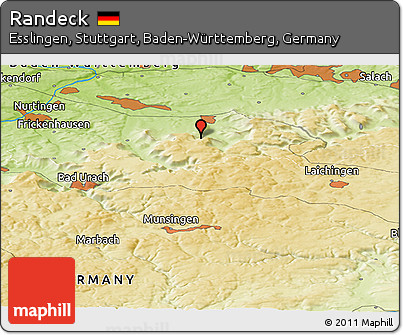 Physical Panoramic Map of Randeck