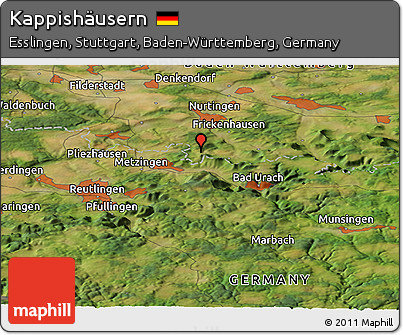 Satellite Panoramic Map of Kappishäusern