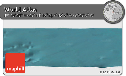 Satellite Panoramic Map of the Area around 48° 30' 27" N, 9° 16' 30" W