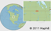 Savanna Style Location Map of the area around 48° 54' 57" N, 101° 4' 29" W