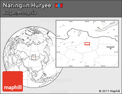 Blank Location Map of Naringiin Hüryee