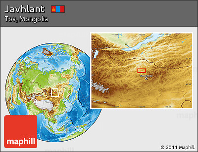 Physical Location Map of Javhlant