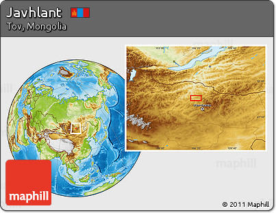 Physical Location Map of Javhlant