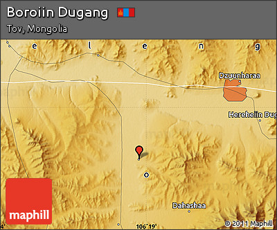 Physical Map of Boroiin Dugang