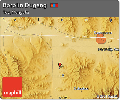 Physical Map of Boroiin Dugang
