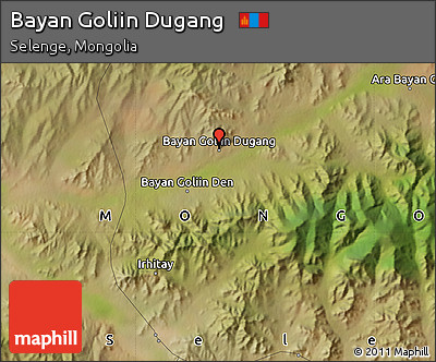 Satellite Map of Bayan Goliin Dugang