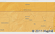 Political 3D Map of the area around 48° 54' 57" N, 108° 43' 29" W