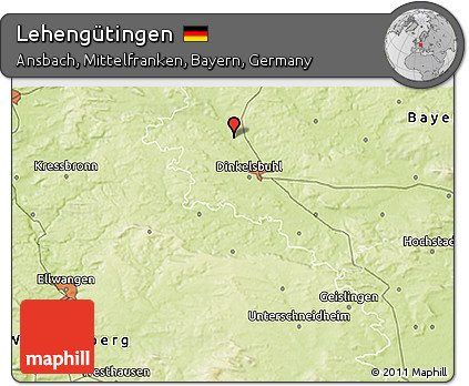 Physical 3D Map of Lehengütingen