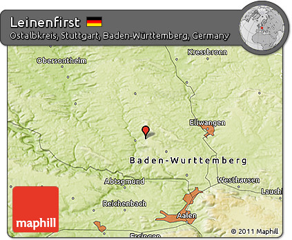 Physical 3D Map of Leinenfirst