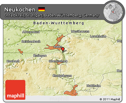 Physical 3D Map of Neukochen
