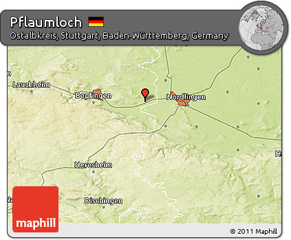 Physical 3D Map of Pflaumloch