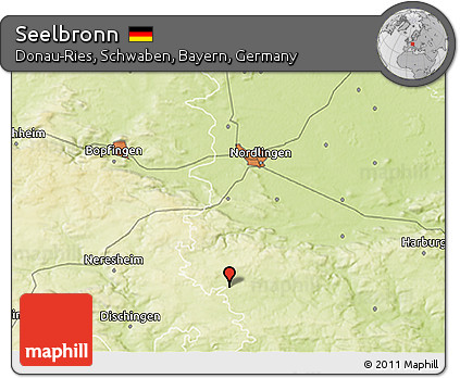 Physical 3D Map of Seelbronn