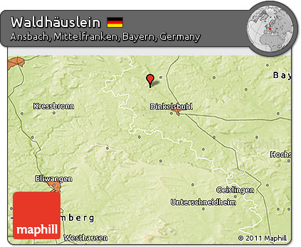 Physical 3D Map of Waldhäuslein