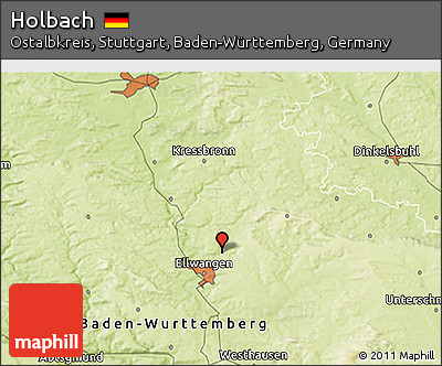 Physical 3D Map of Holbach