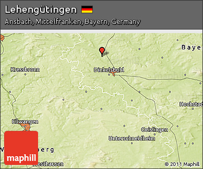 Physical 3D Map of Lehengütingen