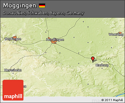 Physical 3D Map of Möggingen