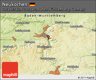 Physical 3D Map of Neukochen