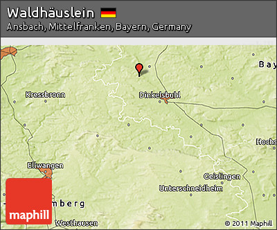 Physical 3D Map of Waldhäuslein