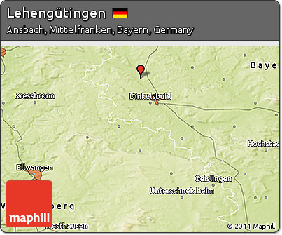 Physical 3D Map of Lehengütingen