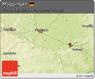 Physical 3D Map of Möggingen