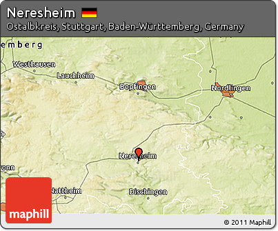 Physical 3D Map of Neresheim