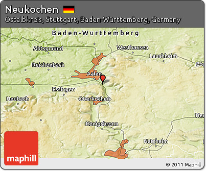 Physical 3D Map of Neukochen