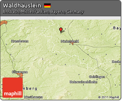 Physical 3D Map of Waldhäuslein