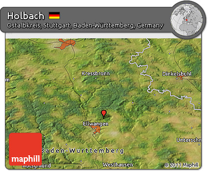 Satellite 3D Map of Holbach